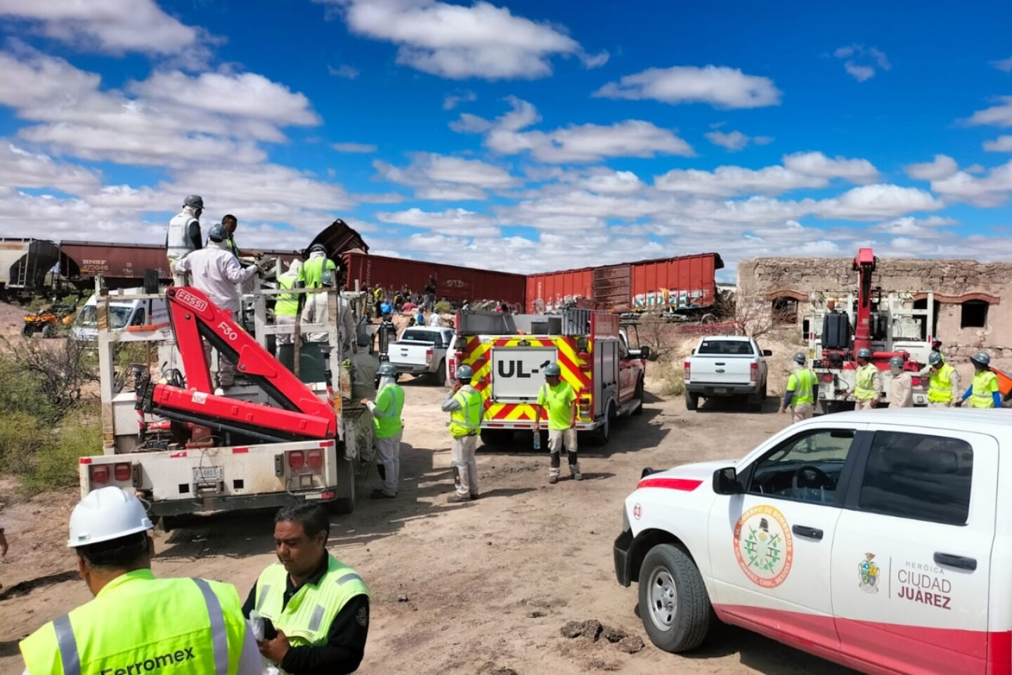 Tren descarrila Ciudad Juárez
