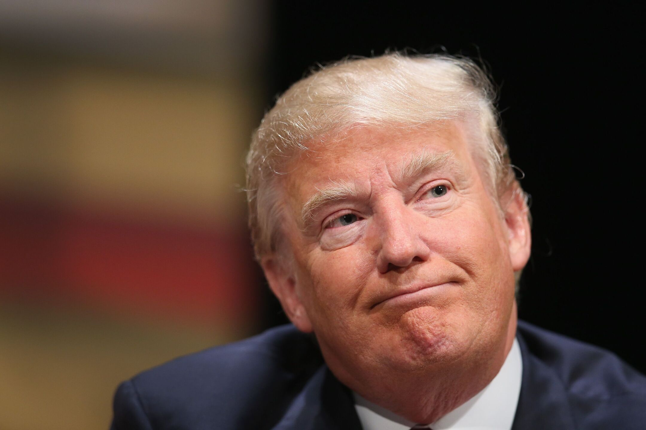 mueca donald trump