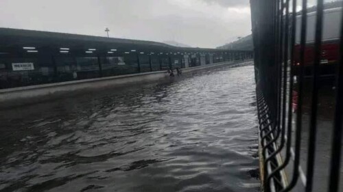 Inundación en Indios Verdes