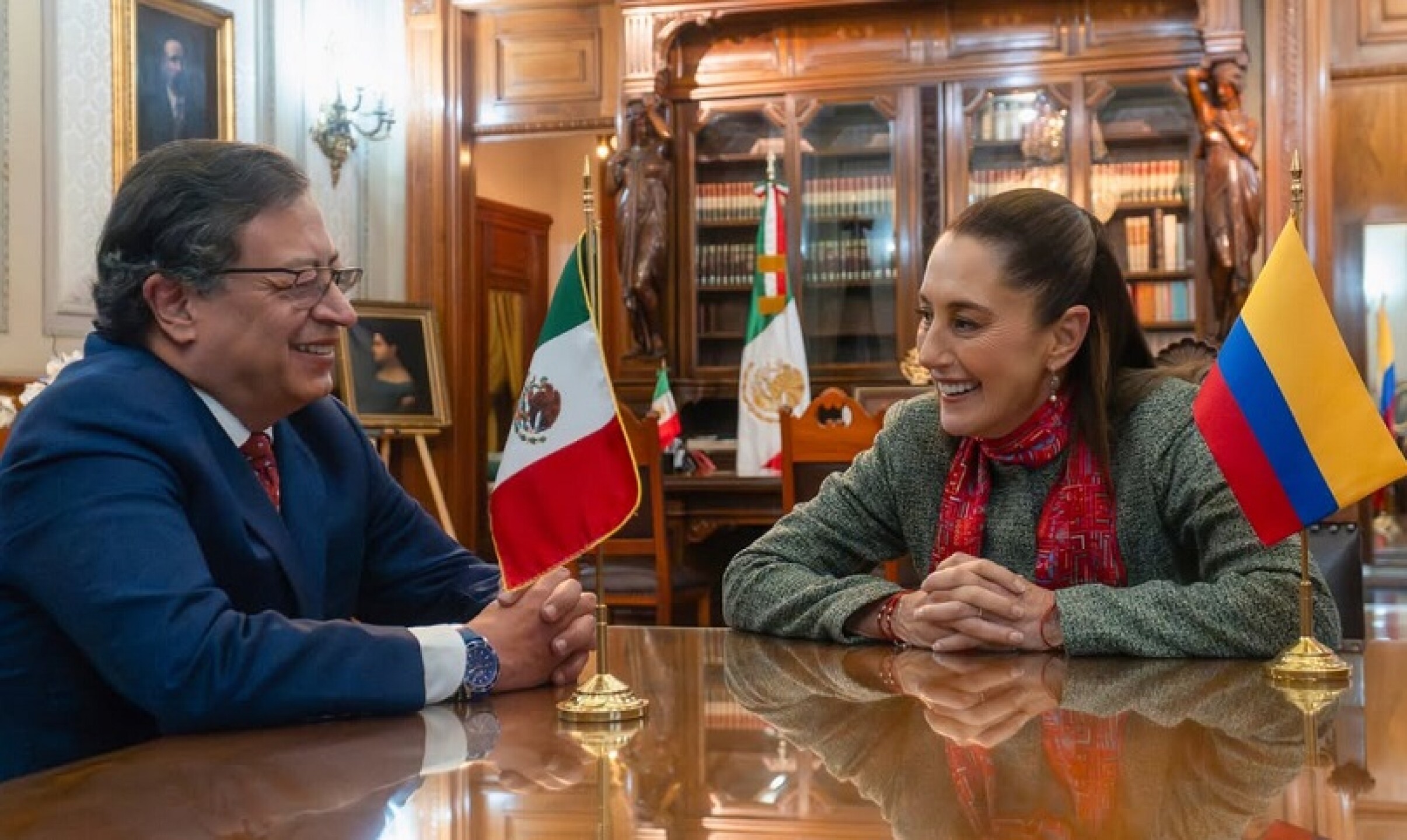Claudia Sheinbaum y Gustavo Petro