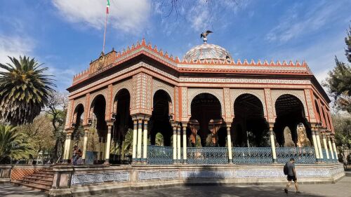 El Kiosco Morisco, ubicado en la colonia Santa María la Ribera.