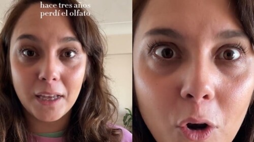 Mujer recupera el olfato