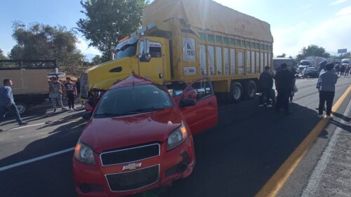 accidente autopista México-Puebla