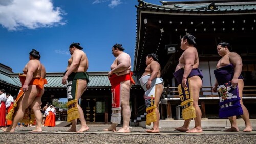Asunto de peso Japan Airlines proporciona avión extra a luchadores de sumo pues son muy pesados