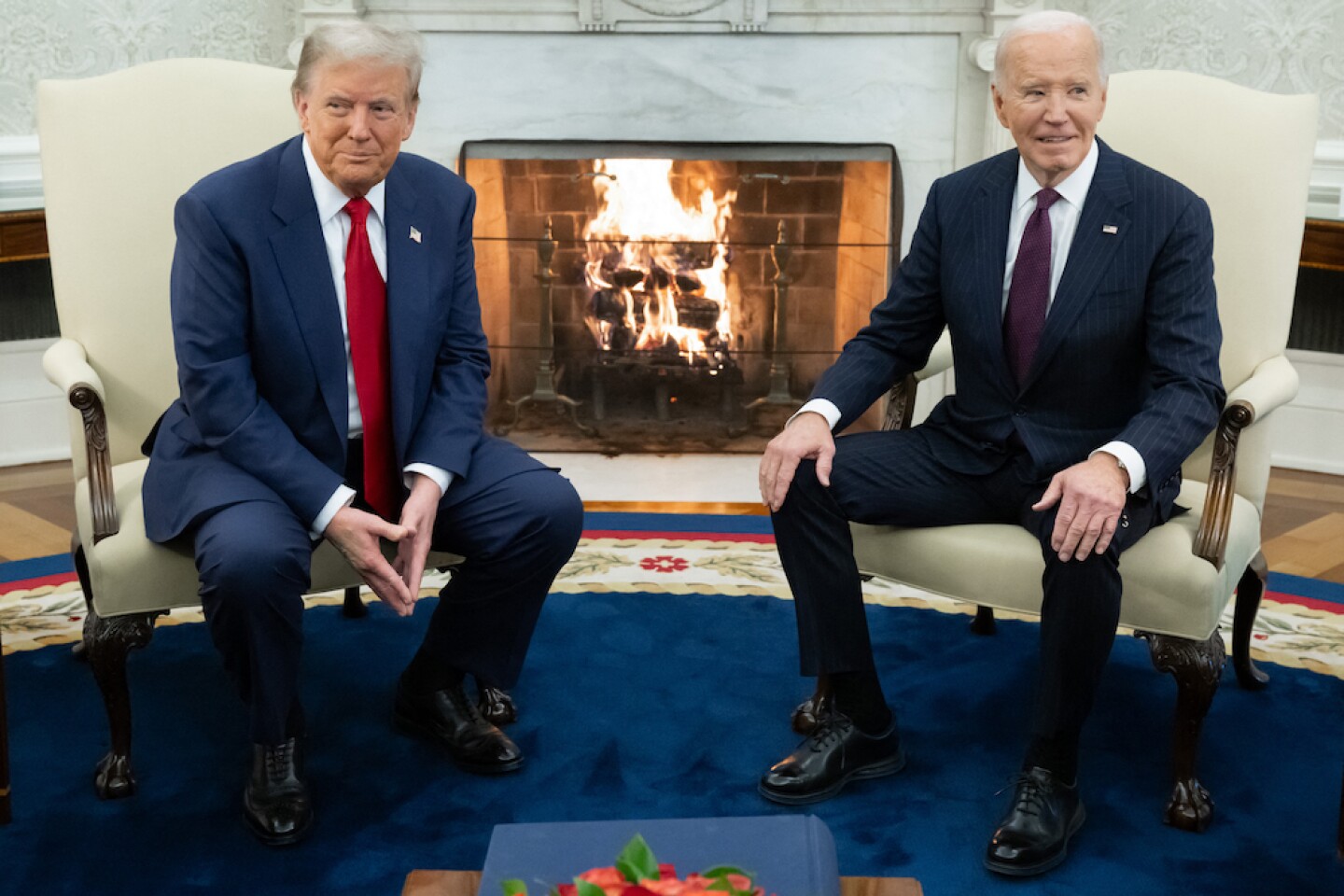 Trump y Biden en la Casa Blanca