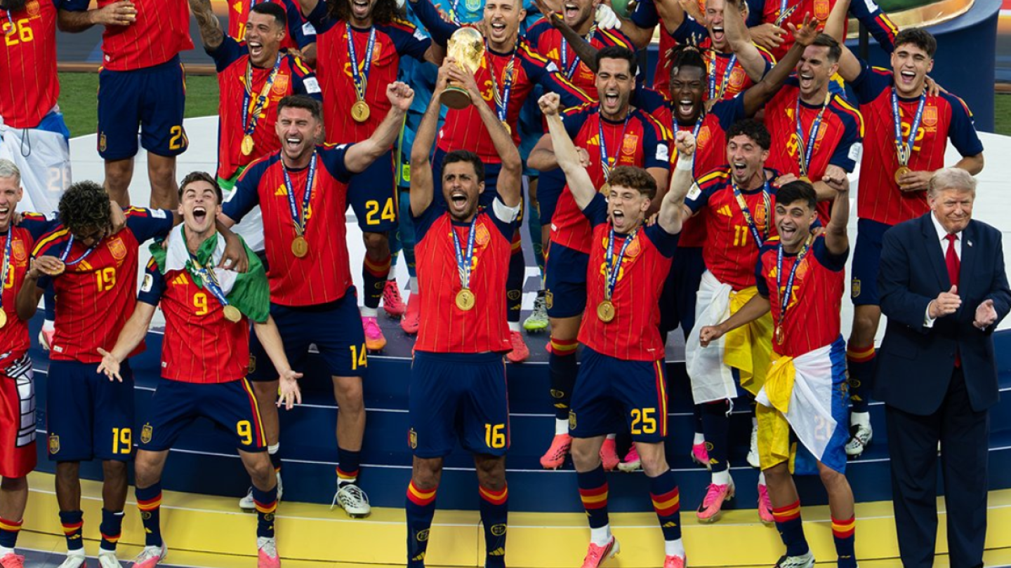 Por qué FIFA borró a Trump de la celebración de España campeona del Mundial? La historia detrás de la imagen