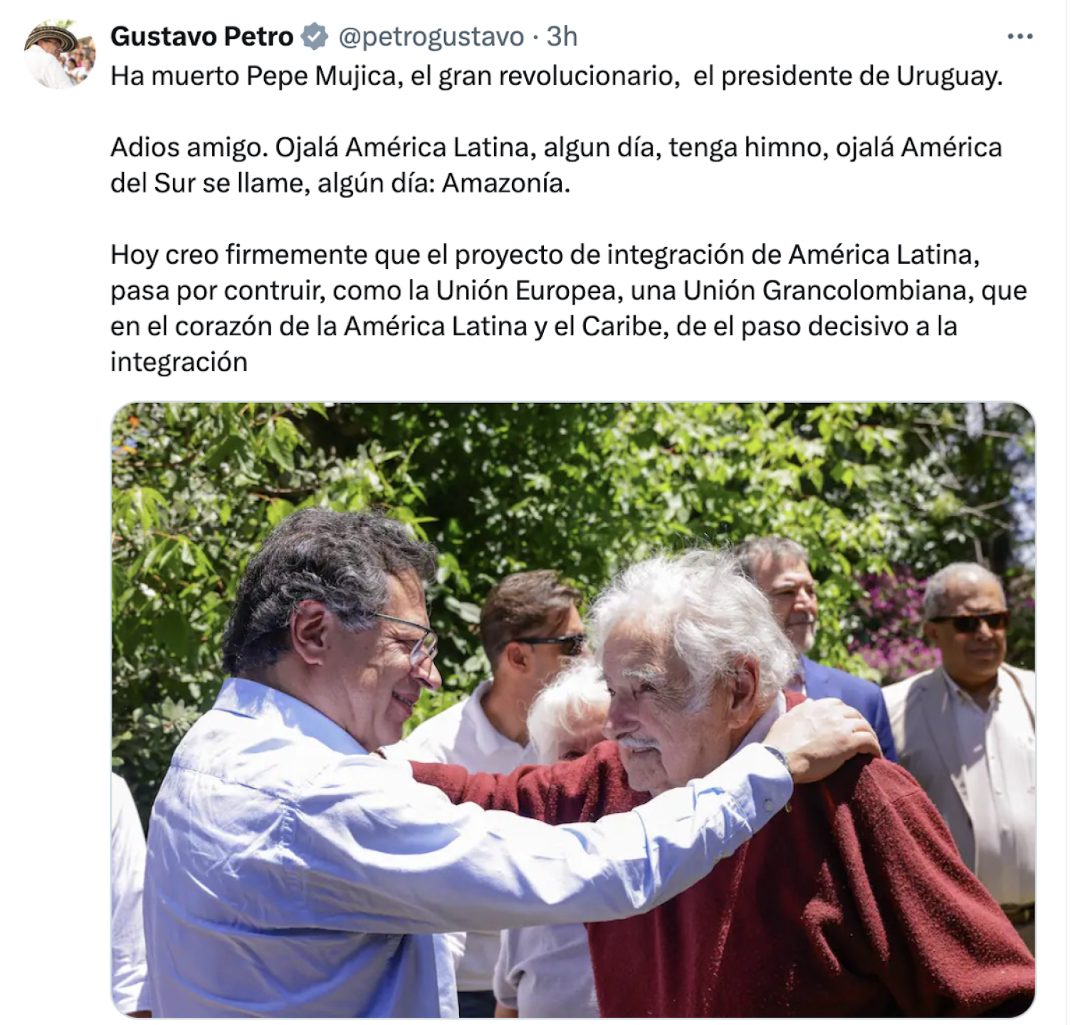 Gustavo Petro y Pepe Mujica