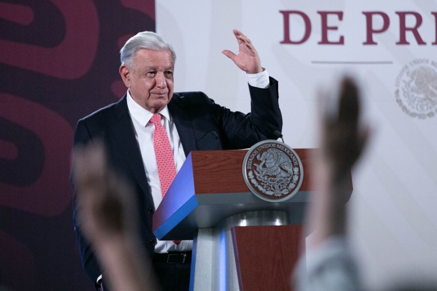 amlo mueca Mañanera Lunes-7