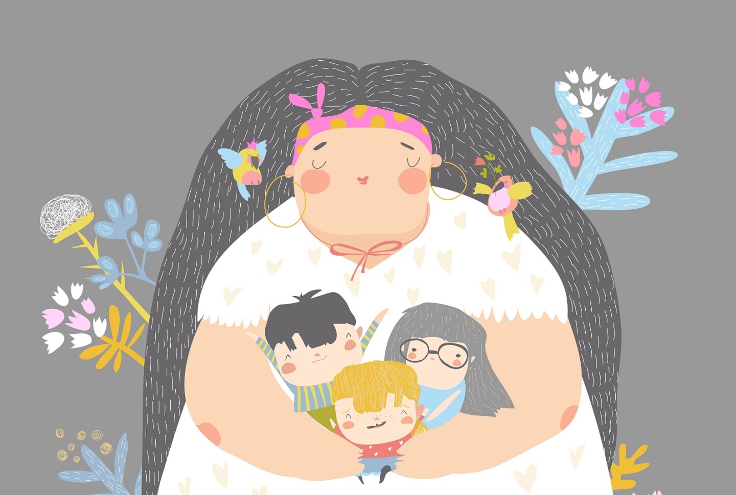 Diferentes tipos de mamá. Ilustración: Envato Elements