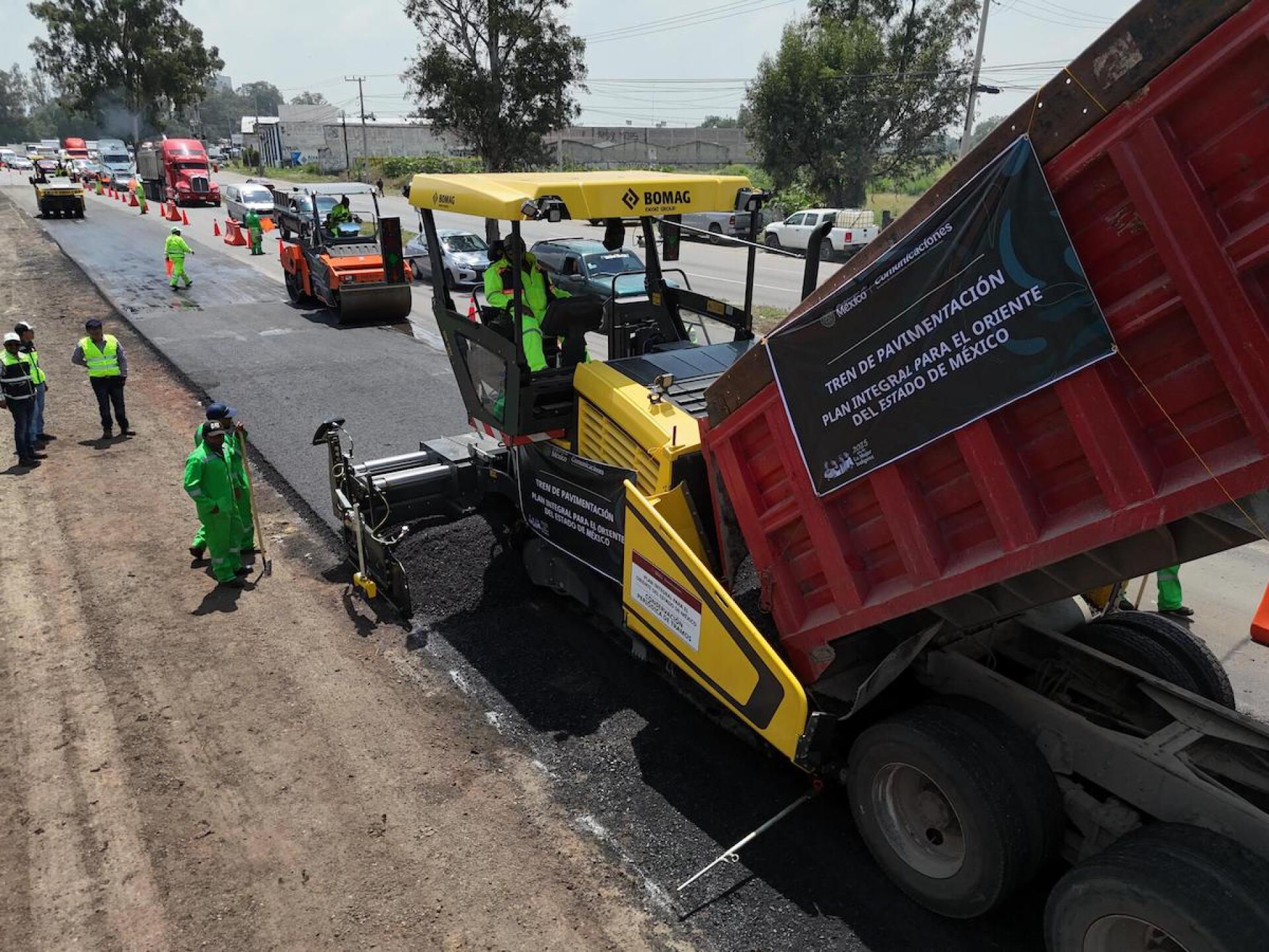 30 trenes de repavimentación