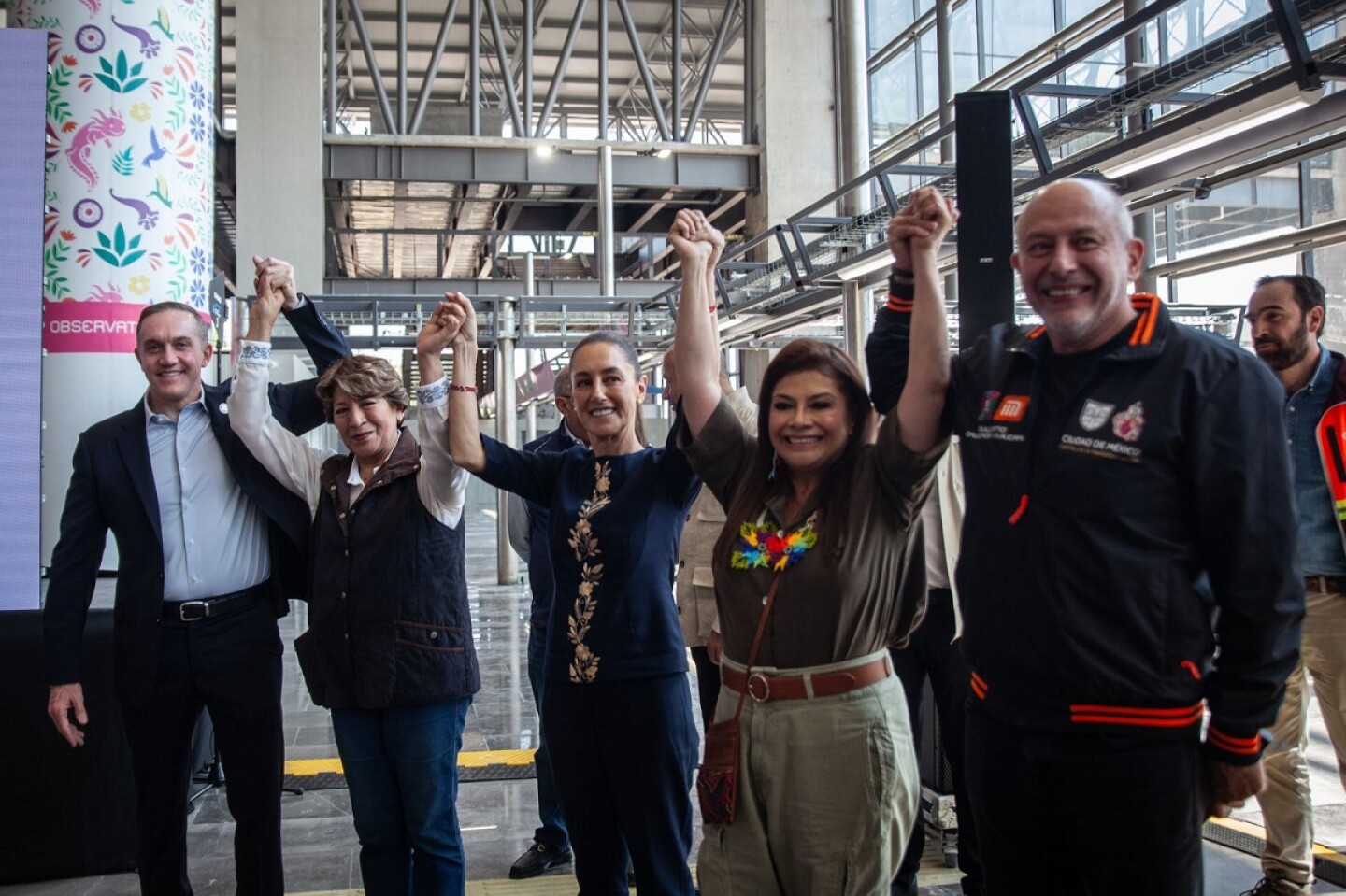 Recorrido Sheinbaum  Tren el Insurgente