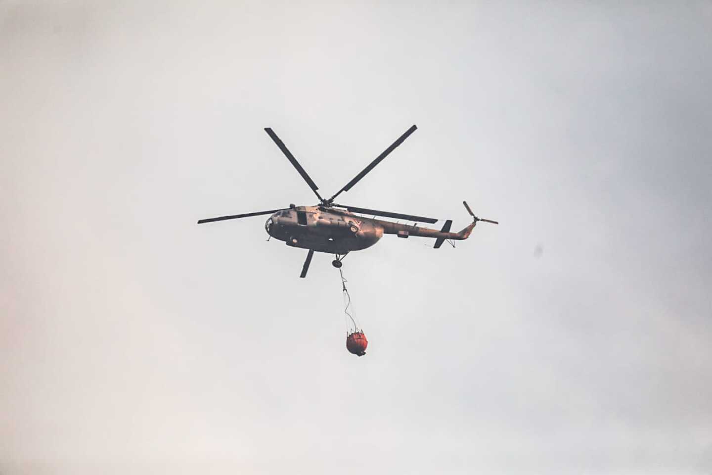 tripulantes de helicóptero en Campeche
