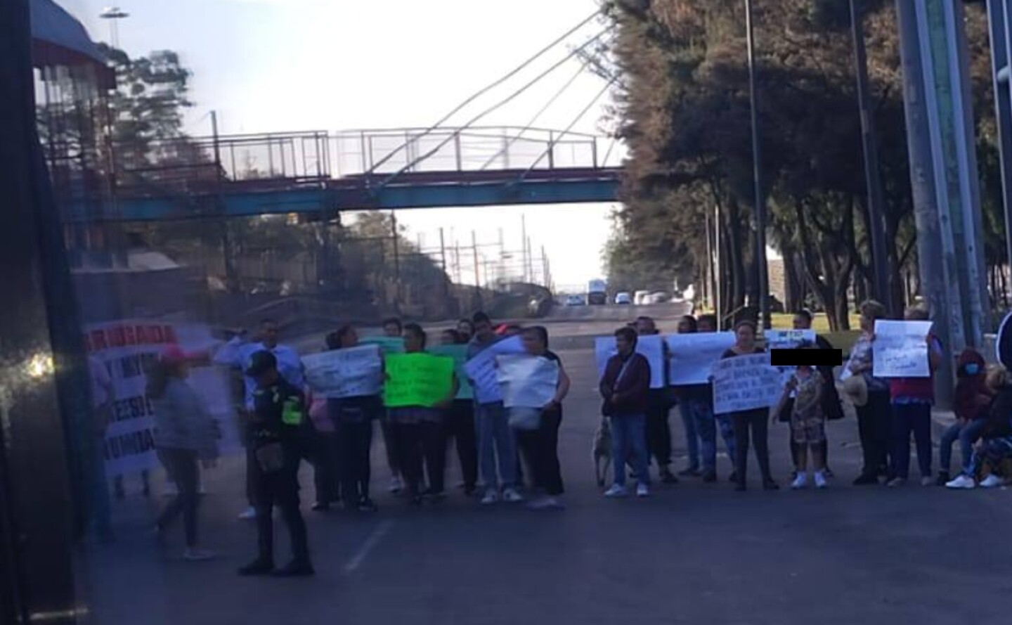 bloqueo calzada ignacio zaragoza hoy