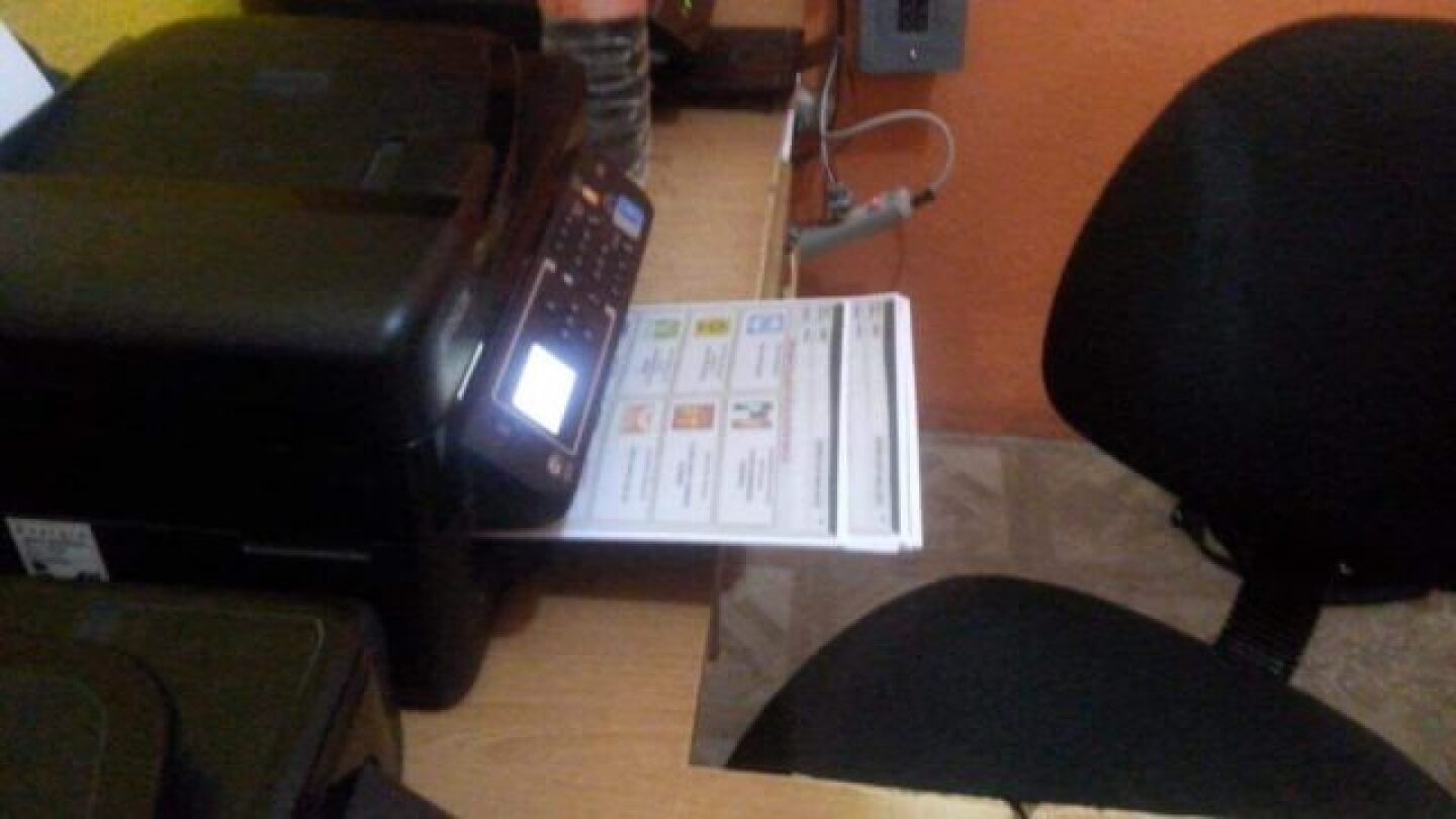 Impresión boletas falsas