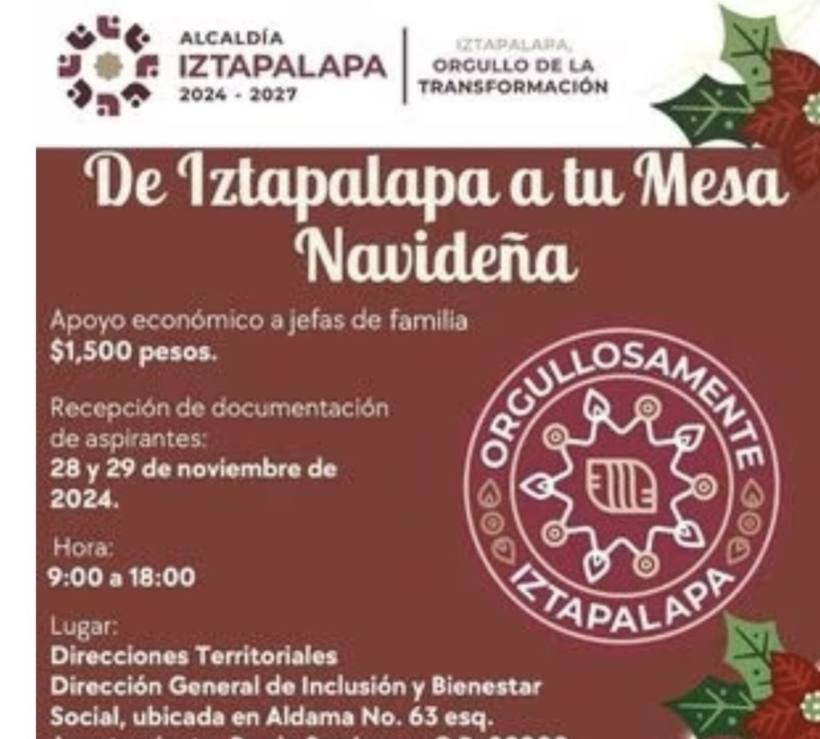 Cena navidad Iztapalapa