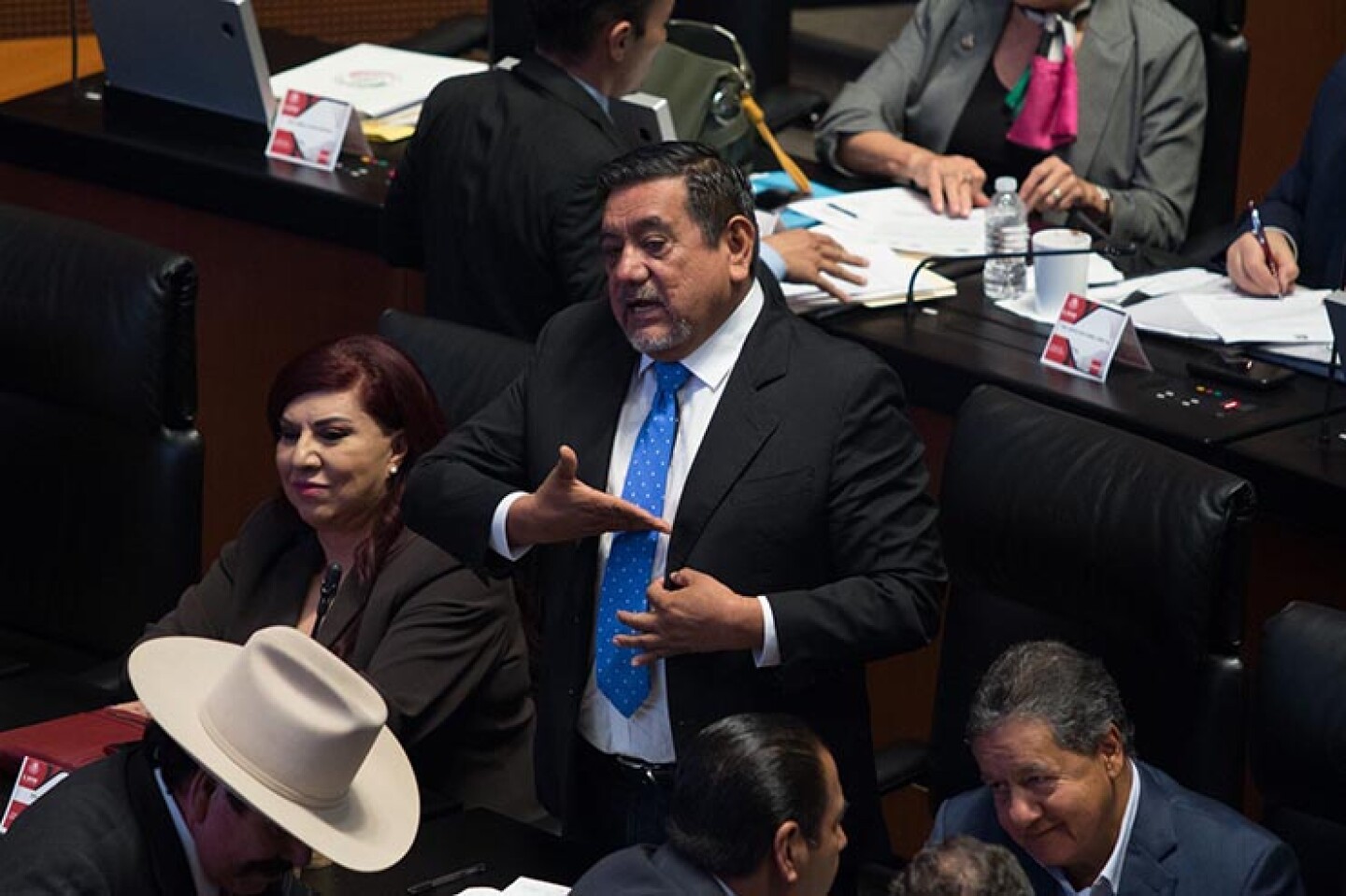 El senador de morena Félix Salgado Macedonio, durante sesión Ordinaria en la Cámara de Senadores