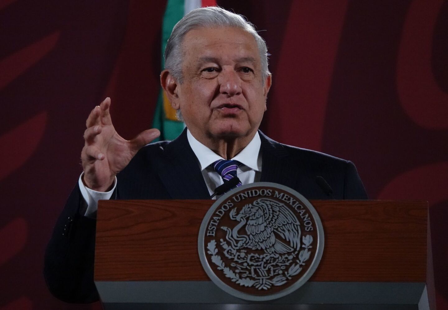 Andrés Manuel López Obrador durante la conferencia matutina donde se dieron detalles sobre el proyecto Chapultepec Naturaleza y Cultura