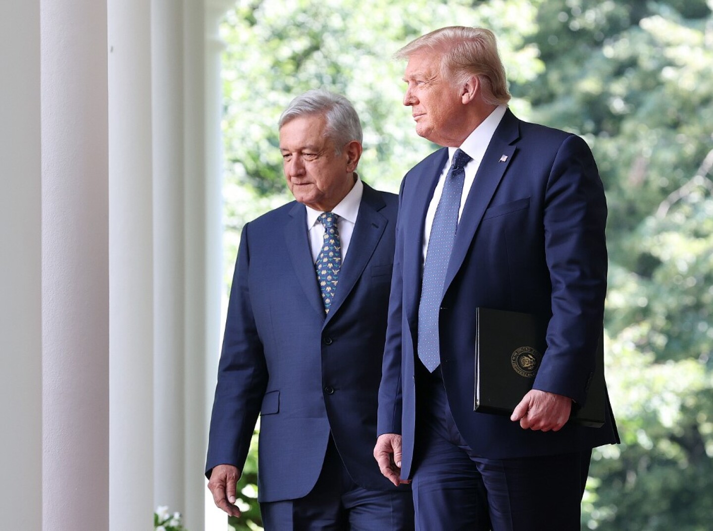 Donald Trump Welcomes Mexican President Andres Manuel Lopez Obrador To The White House