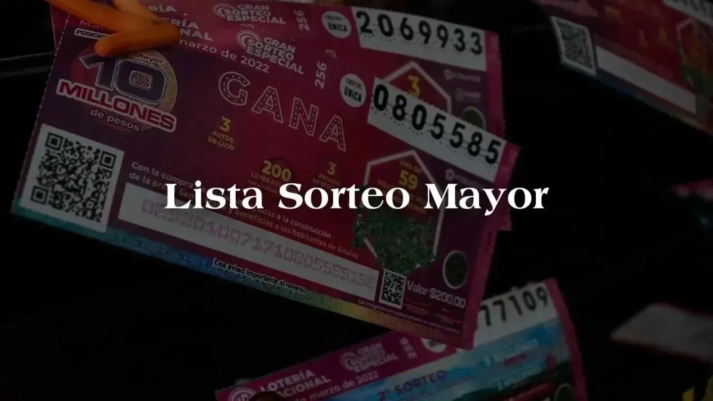Templed Sorteo Lista de resultados del Sorteo Mayor 3877 de la Lotería Nacional