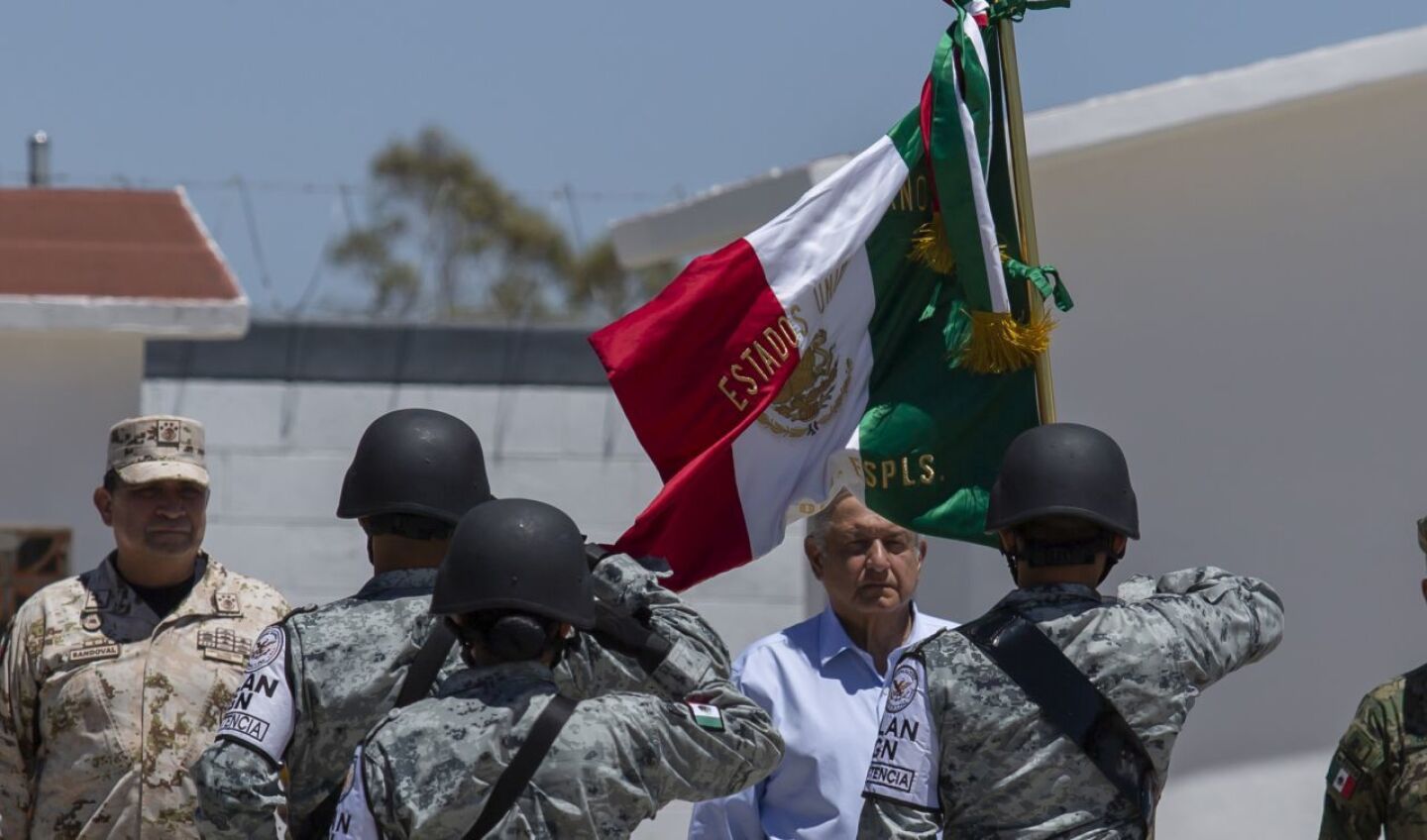 El presidente de México inauguró instalaciones de la Guardia Nacional en Tecate, Baja California.