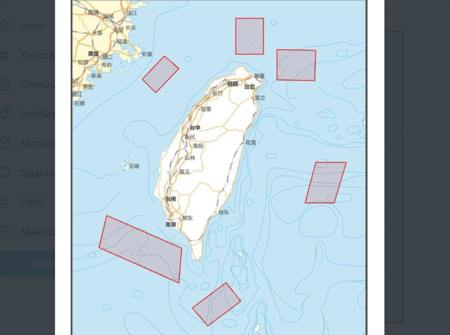 China blinda Taiwán para hacer ‘ejercicios militares’