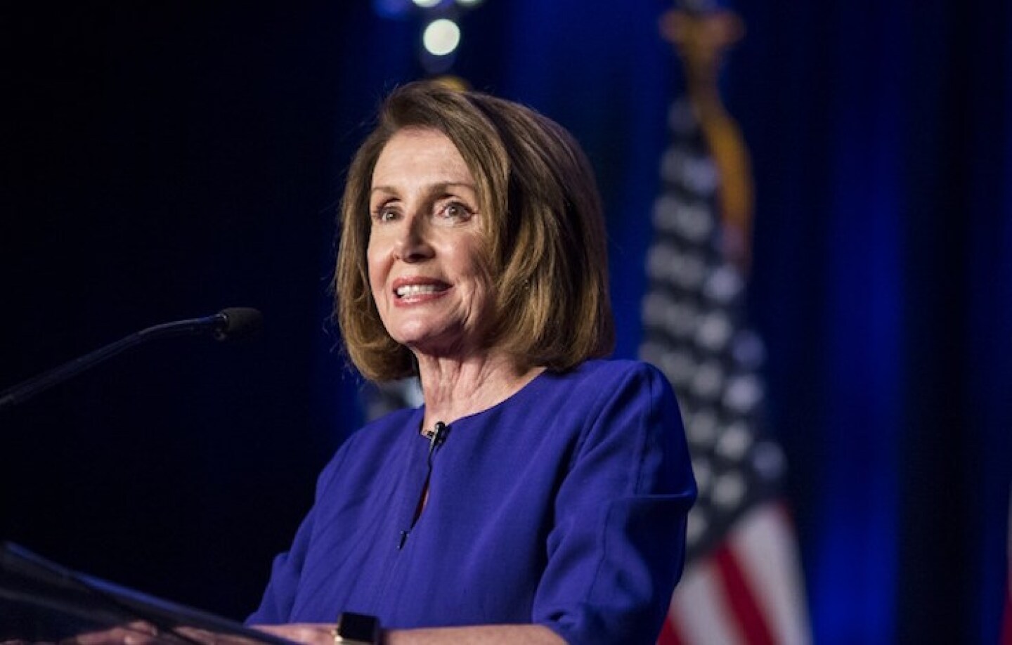 Nancy Pelosi And Congressional Democrats Gather In Washington DC For Election Night