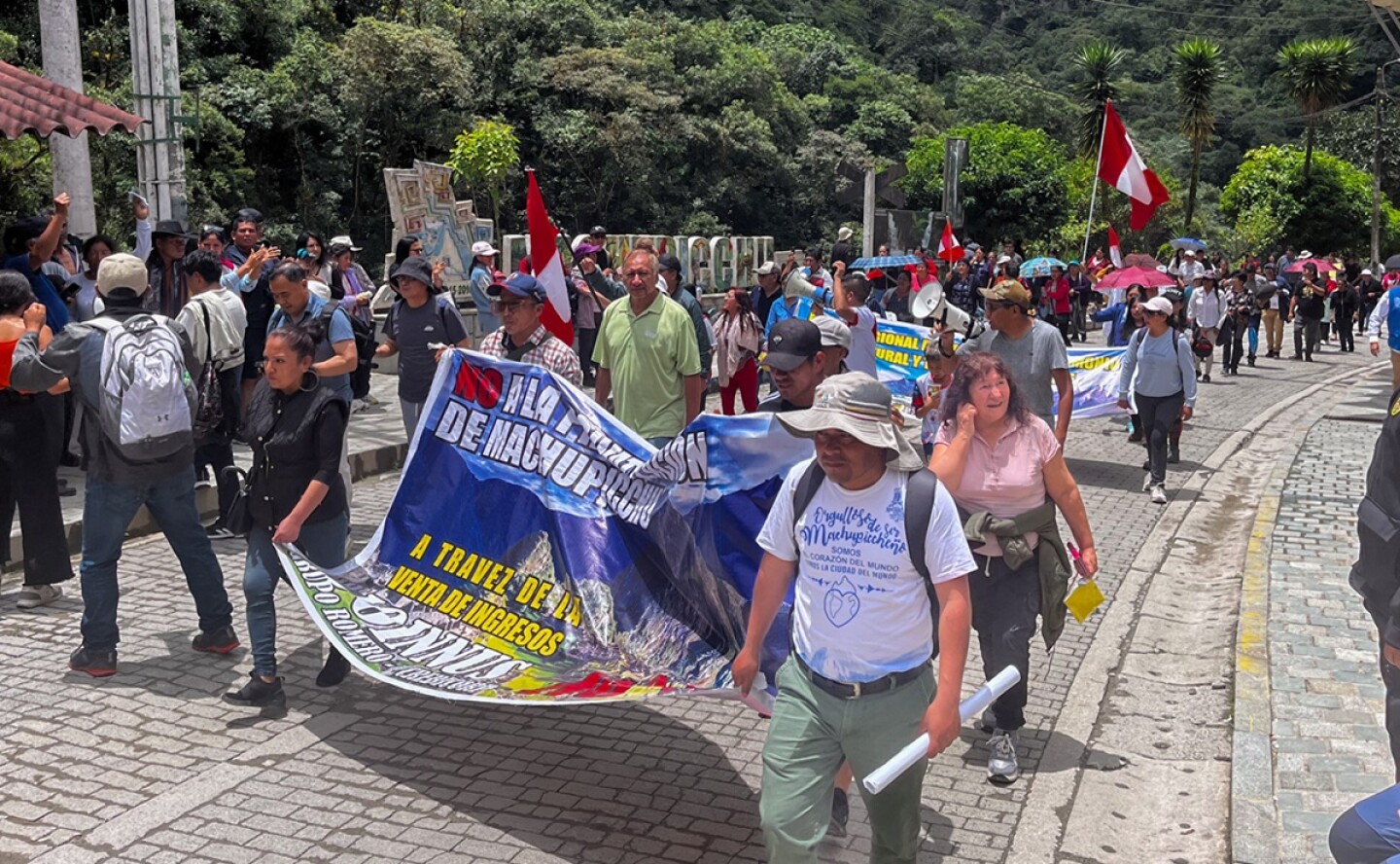 Protestas en Machu Picchu