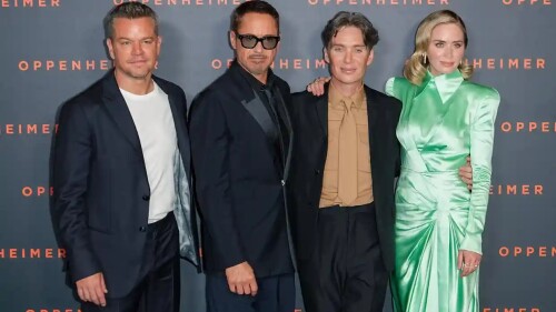 matt damon robert downey jr cillian murphy y emily blunt en el estreno de oppenheimer