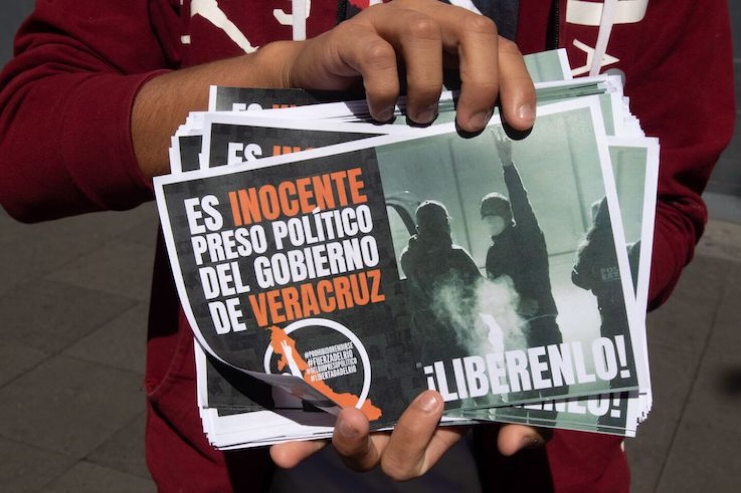 A un mes de la detención de José Manuel del Río Virgen, acusado de homicidio, familiares y amigos marcharon para exigir su libertad.