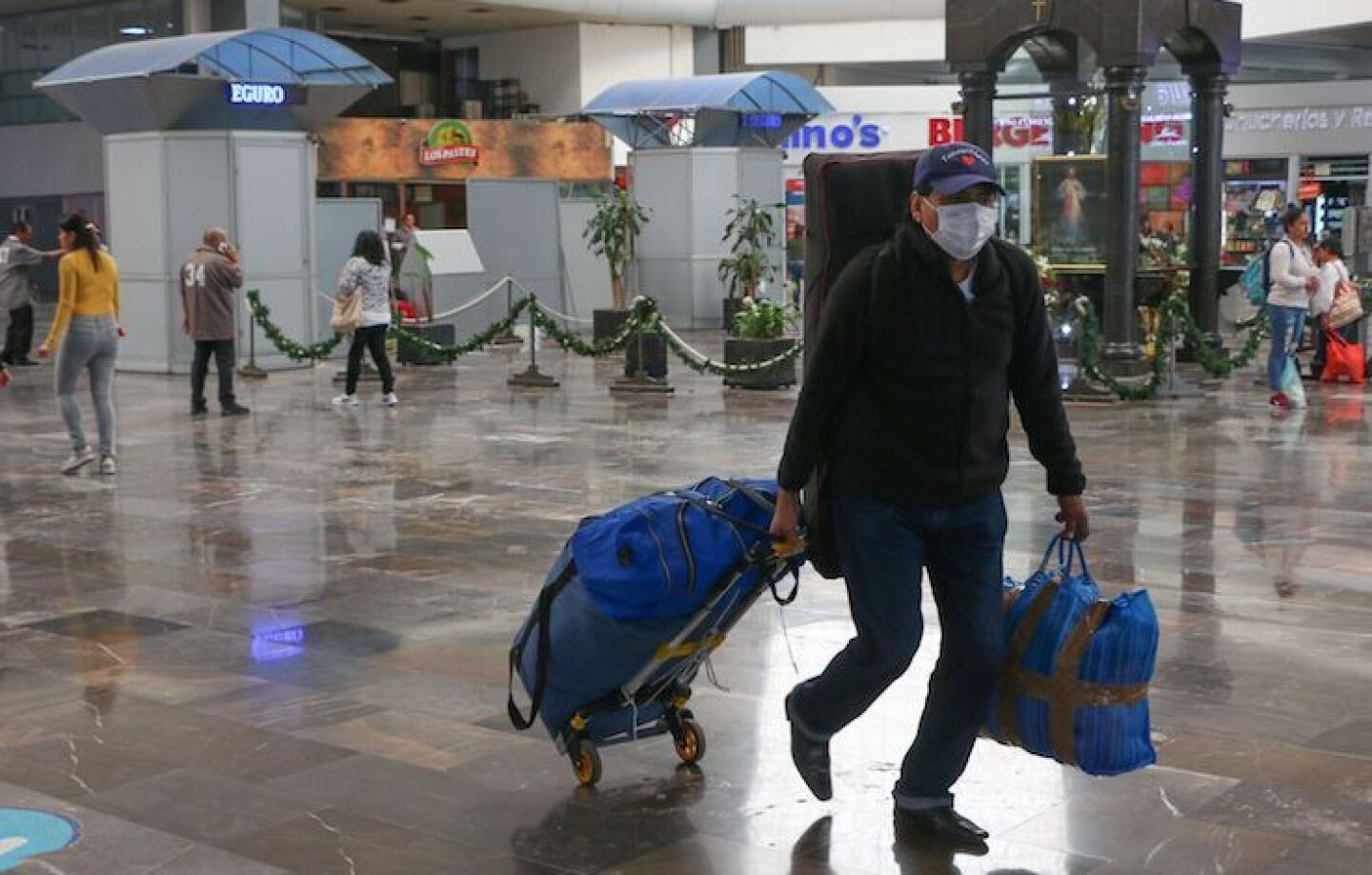 Aspectos de la Central de Autobuses del Norte ante la pandemia del Coronavirus.