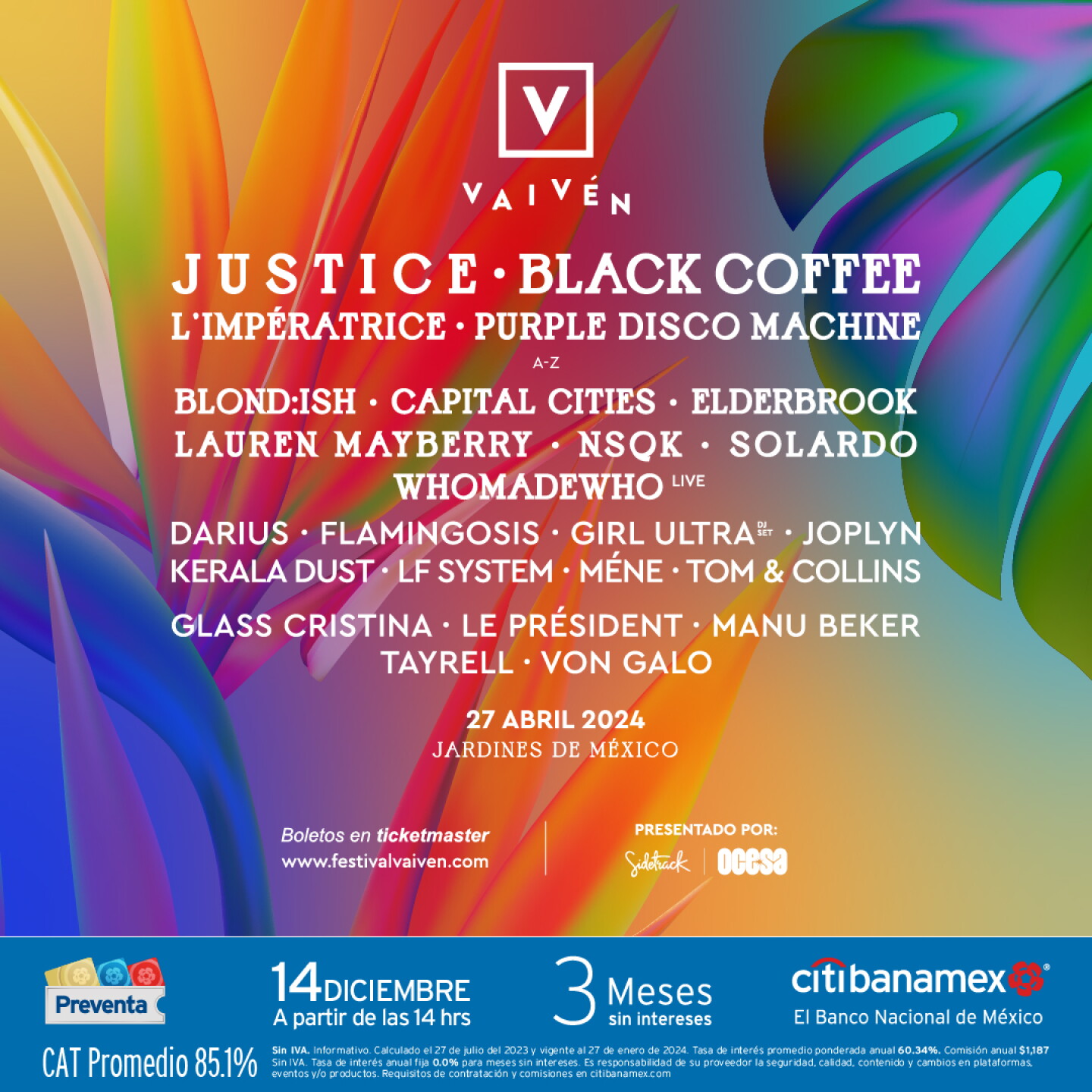 Vaivén 2024: precios de los boletos del festival y preventa