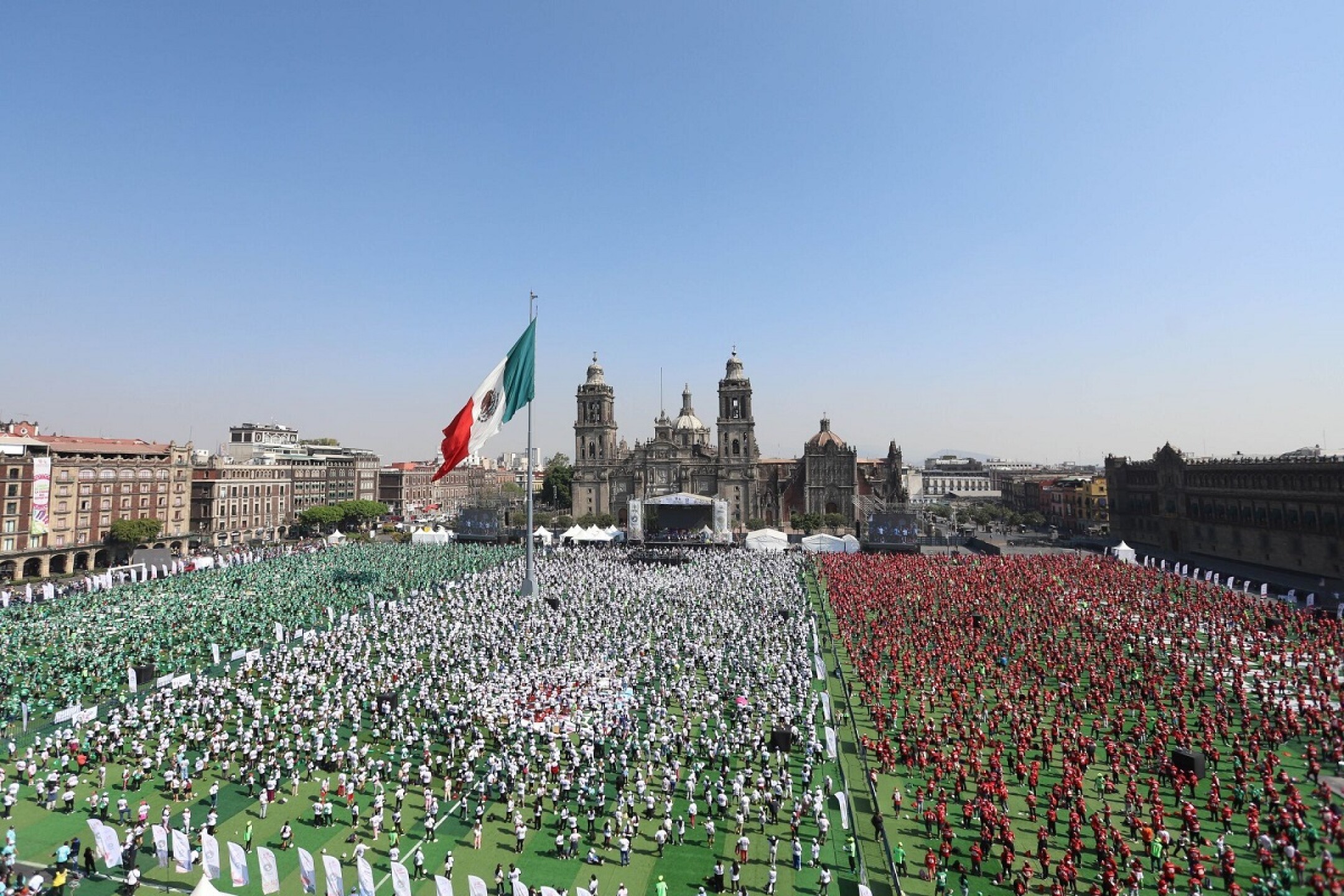 Clase de Fútbol Más Grande del Mundo