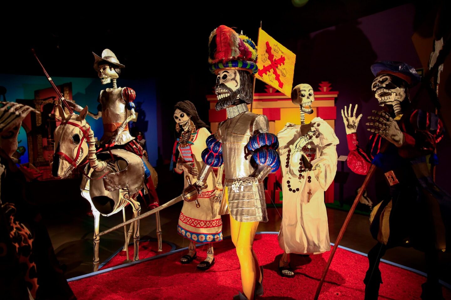 Antiguo parque de atracciones mexicano luce gran ofrenda por Día de Muertos