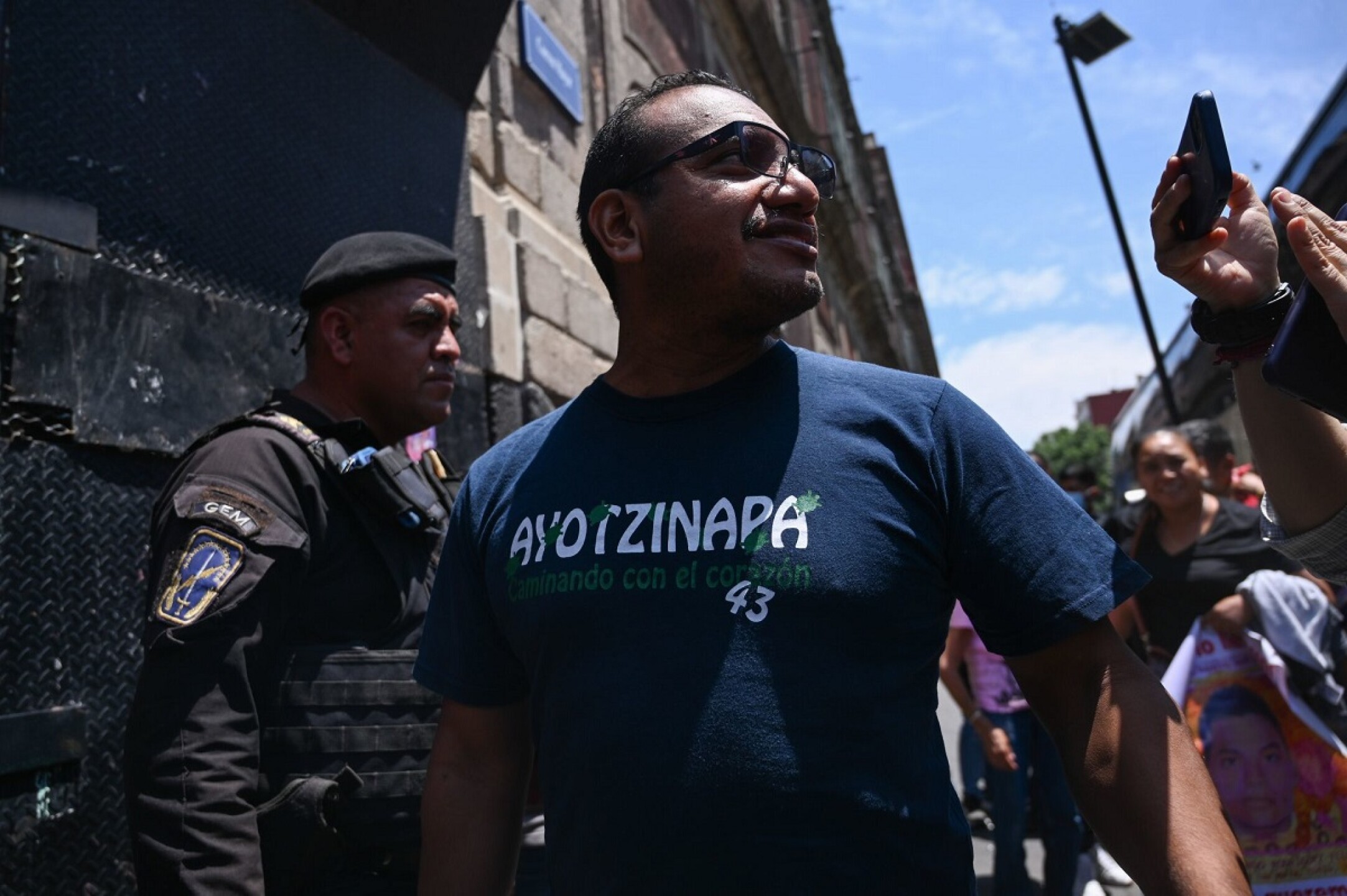 Llegada Padres Normalistas Ayotzinapa