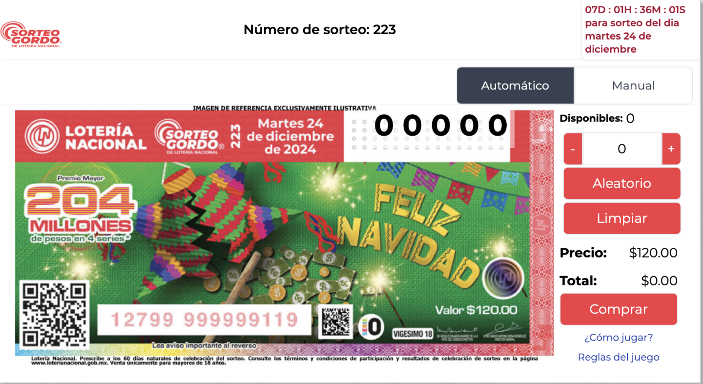 Sorteo Gordo de la Lotería Nacional