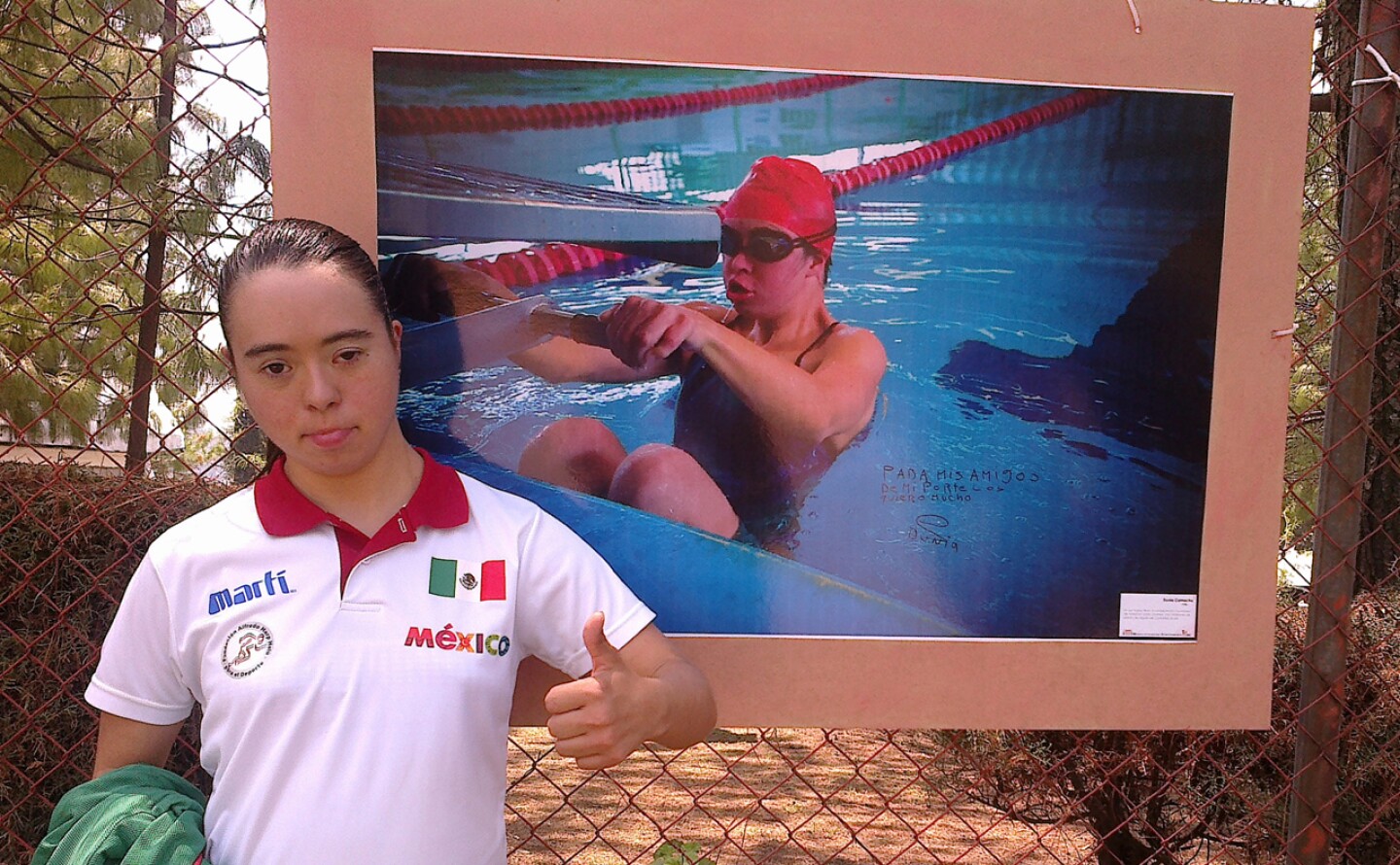 Dunia Camacho, nadadora mexicana con síndrome de Down adicta a romper récords