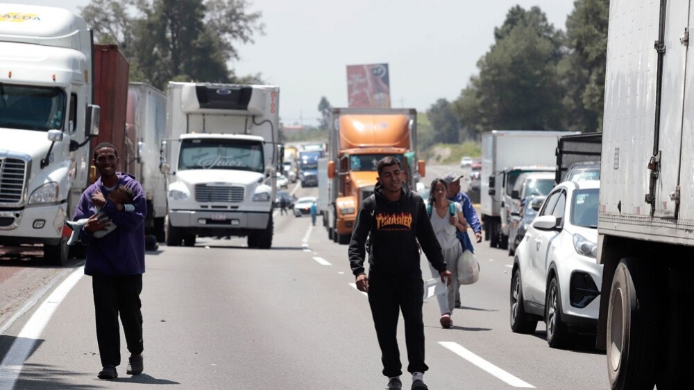 Bloqueo Autopista Puebla-9