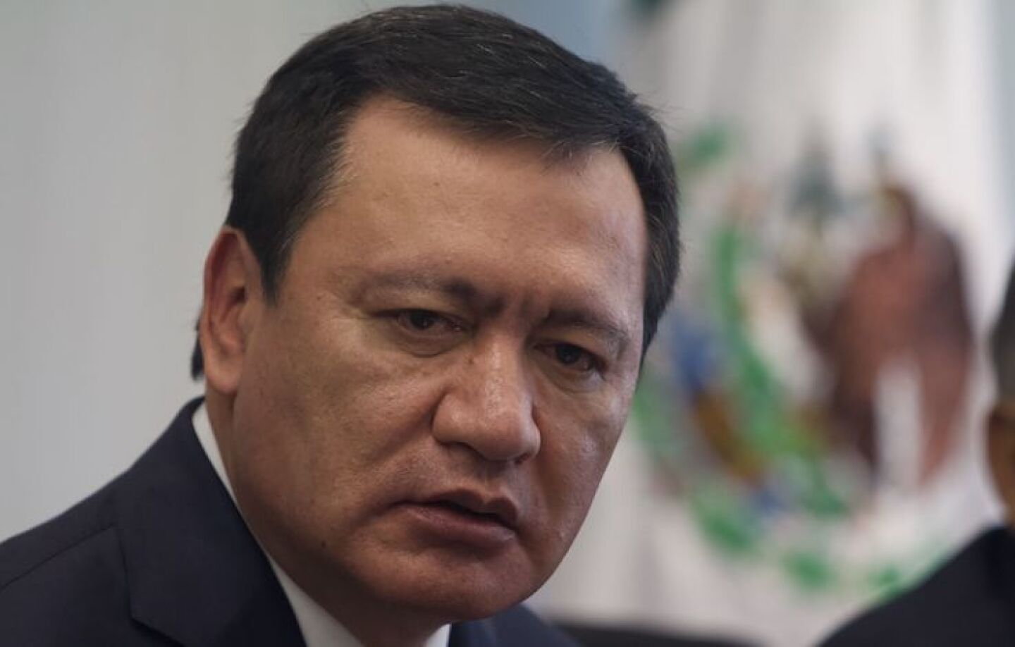 Miguel Ángel Osorio Chong, coordinador del grupo parlamentario PRI ofreció conferencia del prensa en la Cámara de Senadores para desmentir supuesta investigación por parte de la UIF