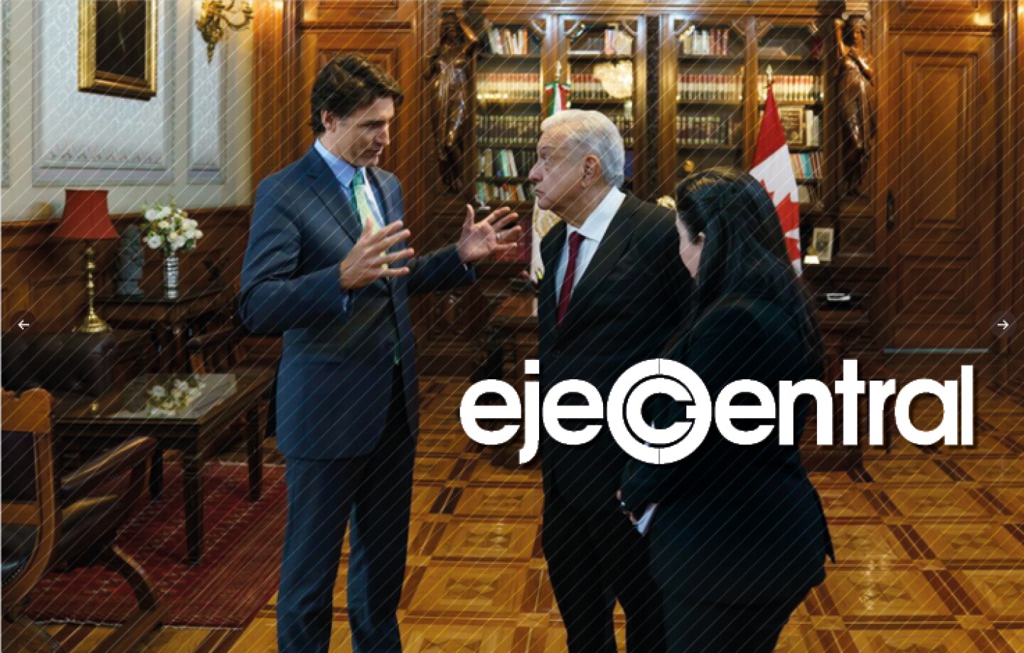 AMLO con Trudeau