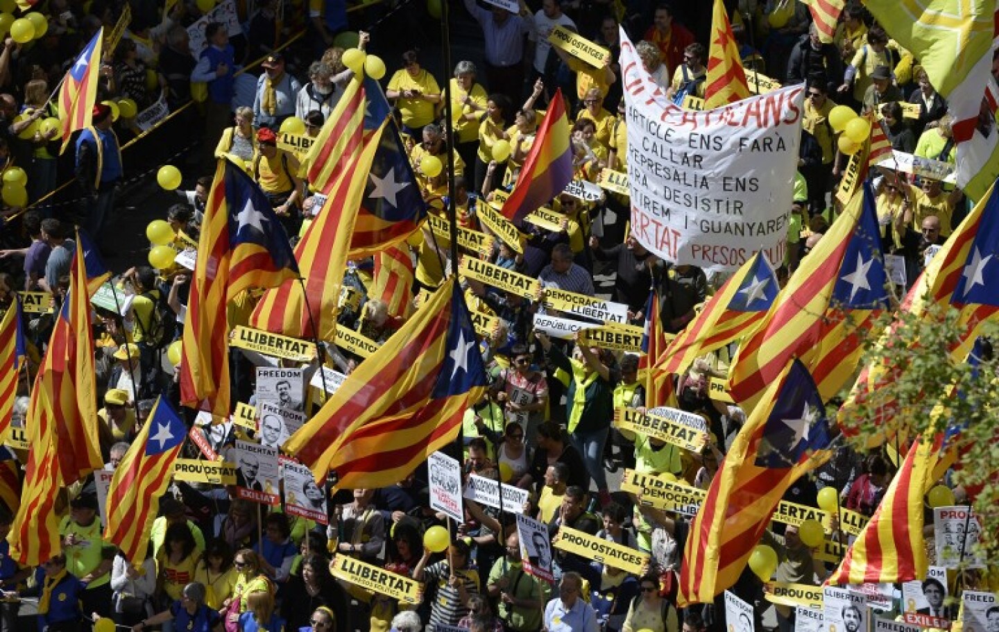 SPAIN-CATALONIA-POLITICS-PRISONERS-PROTEST