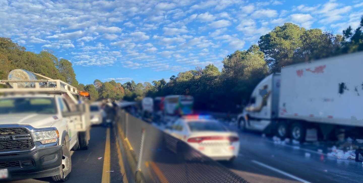 accidente autopista méxico-puebla hoy