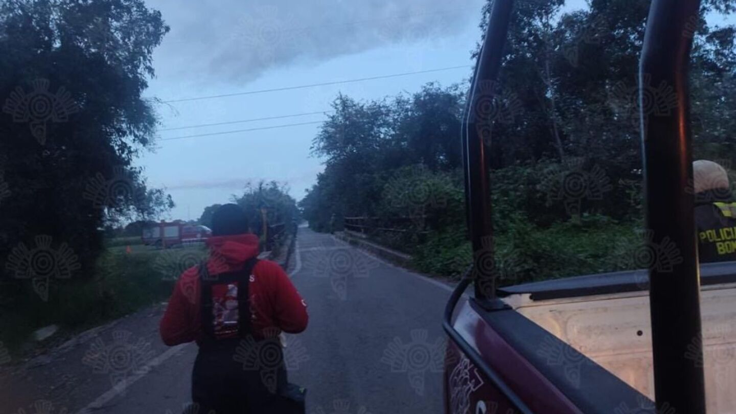 fuga de gas en la autopista mexico puebla