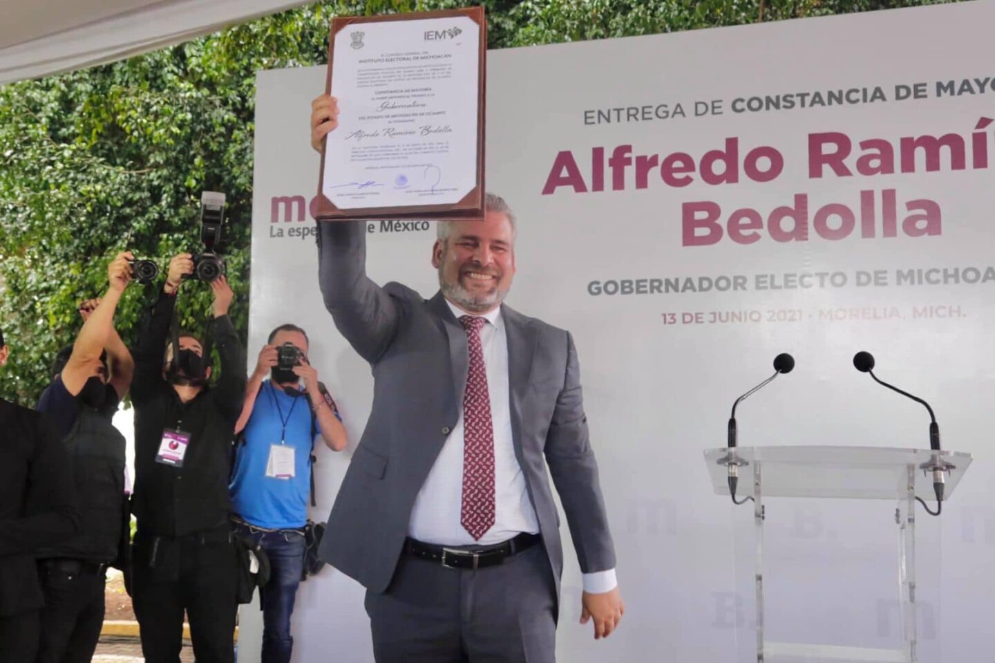 Triunfo de Alfredo Ramírez Bedolla