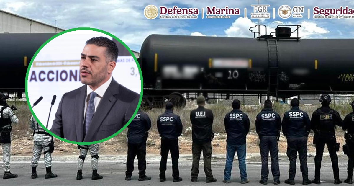 Harfuch revela decomiso histórico de huachicol en Coahuila: 15 millones de litros de combustible robado