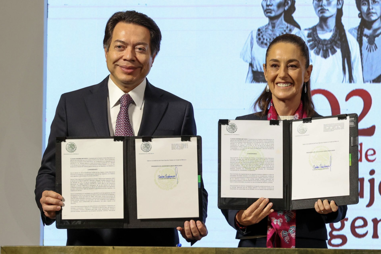 Decretos firmados por la presidenta Sheinbaum tras las negociaciones con la CNTE