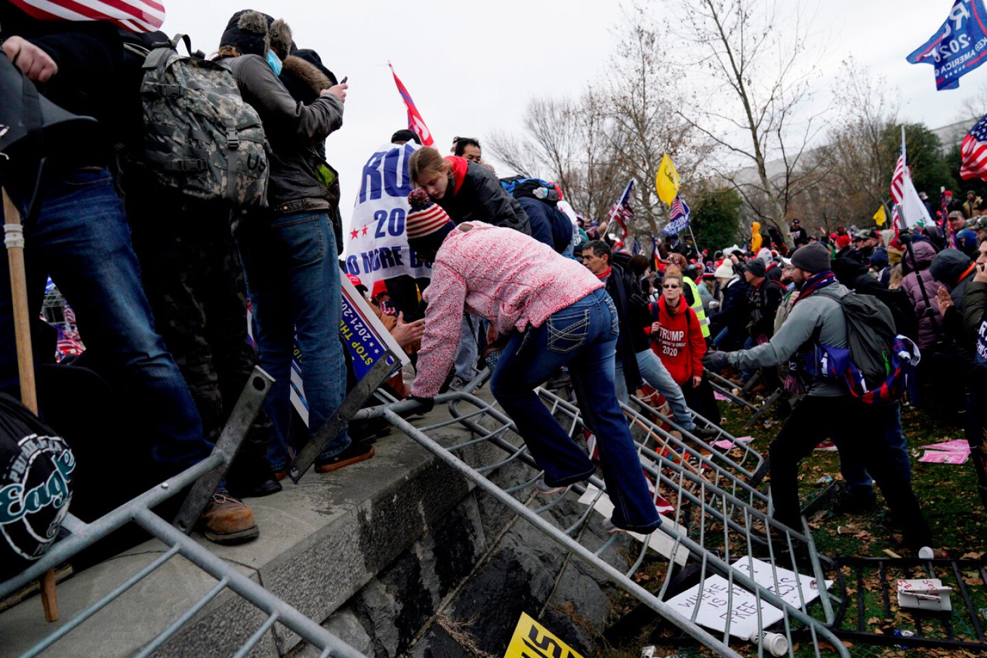 Seguidores de Trump protestan en el Capitolio de Estados Unidos