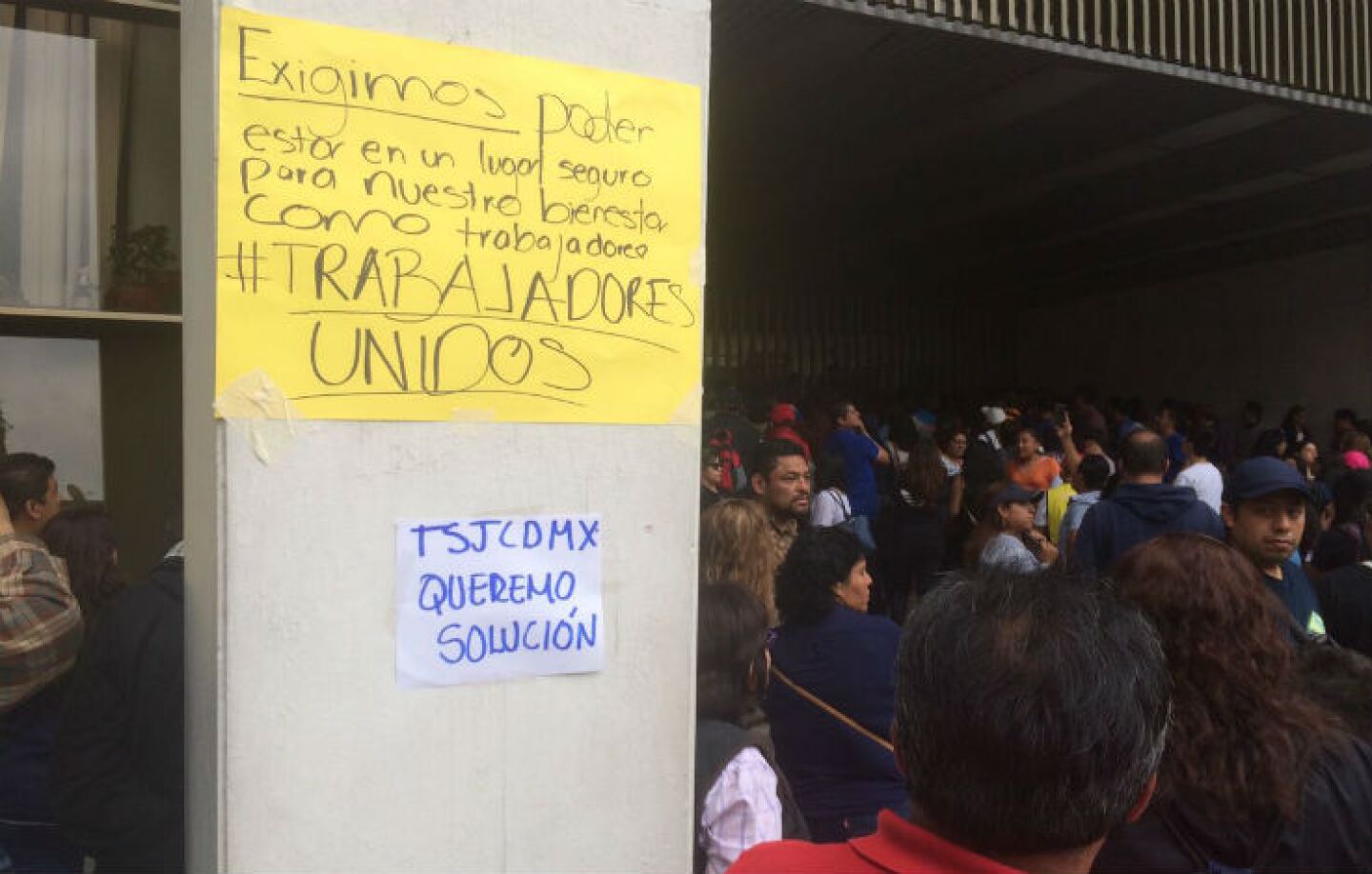 TSJDF protesta SCJN dictámenes