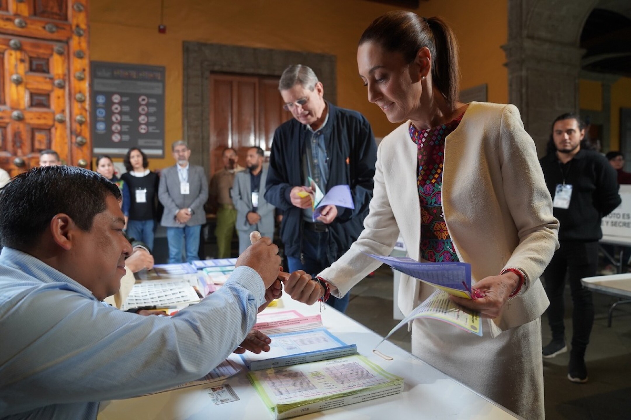 Claudia Sheinbaum en la elección judicial