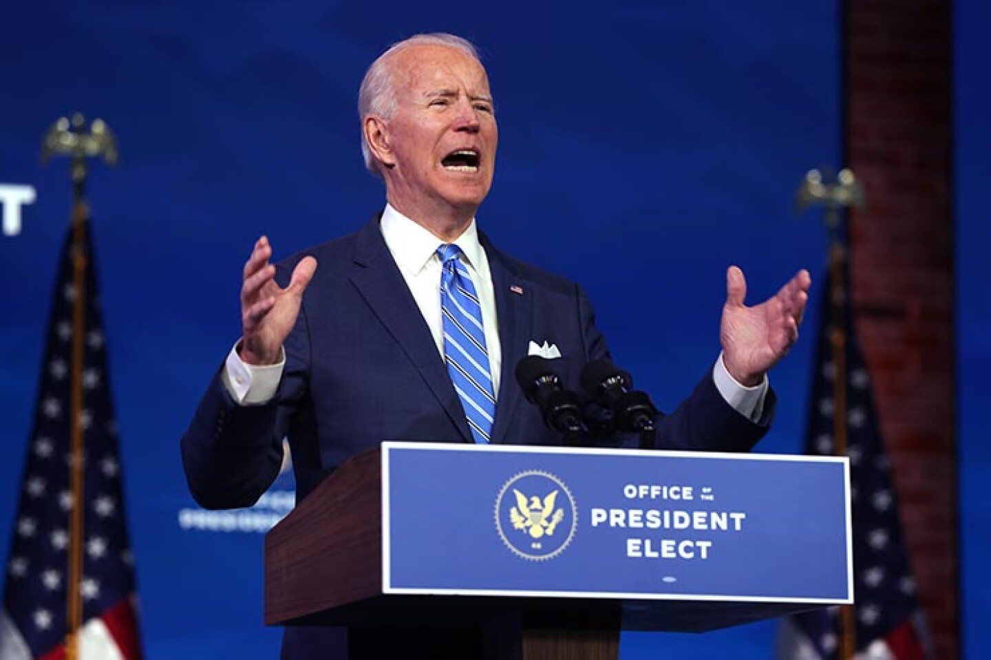 President-Elect Biden Delivers Remarks On COVID-19 Pandemic And Planned Response