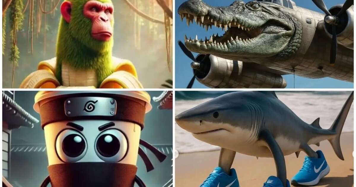 Genérico Brainrot Dinosaur Nuclear Figure - Articulated Design 14 X 17